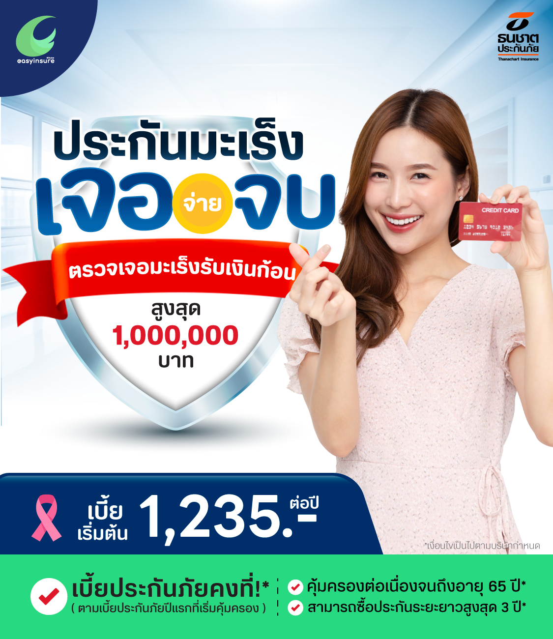 ประกันมะเร็ง เจอ จ่าย จบ